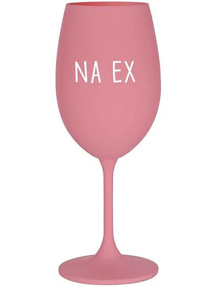 NA EX - ružový pohár na víno 350 ml