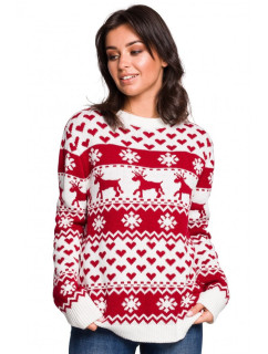 Dámsky vianočný sveter BK039 - BEwear