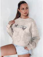 Dámská oversize mikina s vázáním v barvě  šedá Dstreet model 21988055 - FashionStreet