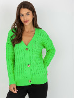 Dámsky sveter LC SW 8036 fluo zelený