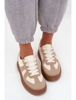 Dámske tenisky na platforme - tmavobéžové Dovina Dámske tenisky na platforme - tmavobéžové Dovina