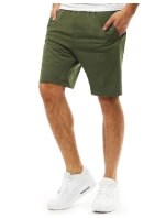 Pánské krátké teplákové kraťasy zelené Dstreet model 21977348 - FashionStreet