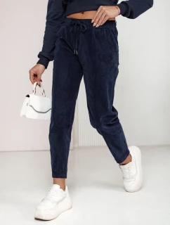 Dámske manšestrové nohavice VELVITO navy blue FashionStreet UY2288