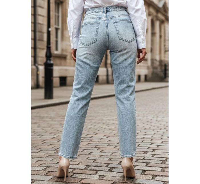 Dámské džínové kalhoty s kamínky blue Dstreet model 21985446 - FashionStreet
