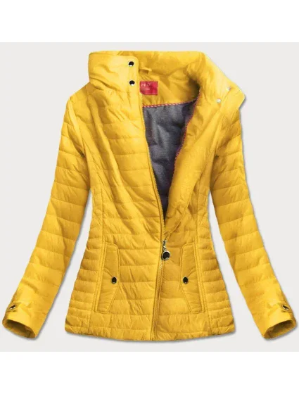 Žlutá bunda s vysokým stojáčkem model 8237785 - LHD Žlutá bunda s vysokým stojáčkem model 8237785 - LHD