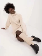 látkové šaty s rolákem model 20469051 - Factory Price látkové šaty s rolákem model 20469051 - Factory Price