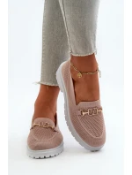 Dámské Mokasíny Na Ploché Podrážce S Zlatým Růžové model 21665508 - EVENTO Dámské Mokasíny Na Ploché Podrážce S Zlatým Růžové model 21665508 - EVENTO