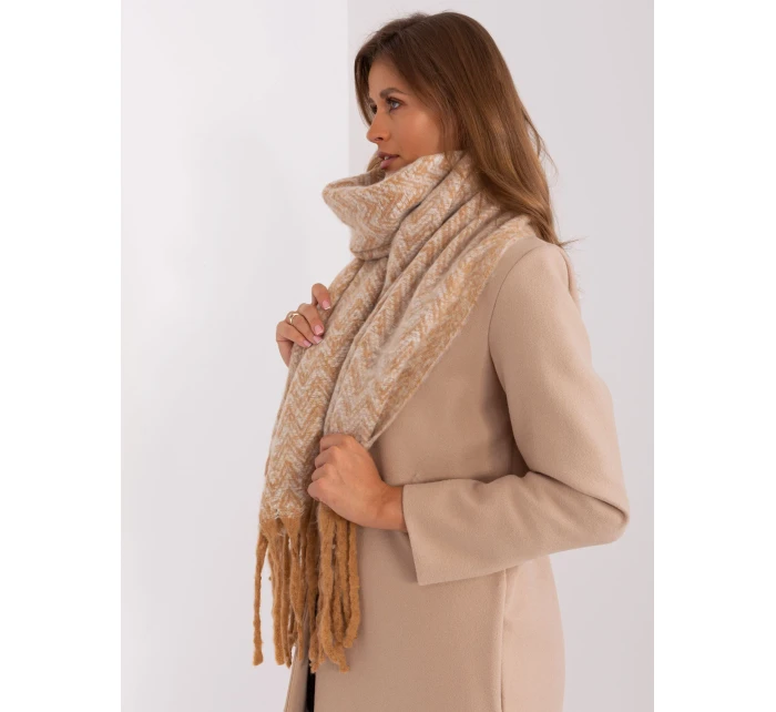 Szalik AT SZ model 18987513 camelowy - FPrice