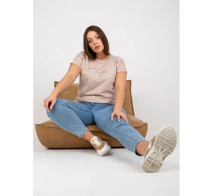 Tričko RV TS model 17420009 béžová - FPrice Tričko RV TS model 17420009 béžová - FPrice