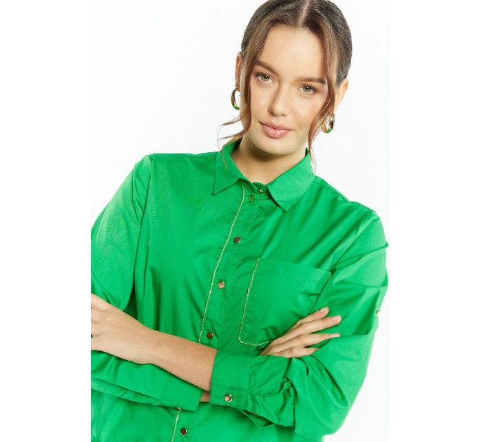 Monnari Blúzky Dámska ležérna košeľa Zelená