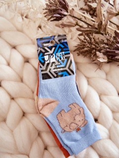 Detské ponožky so zvieratkami 5-pack viacfarebné