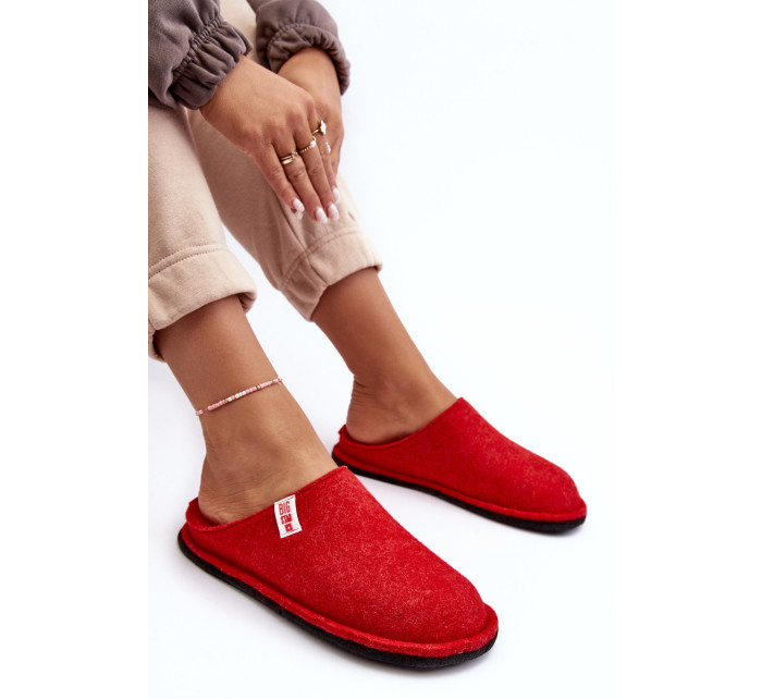 Klasické dámske papuče Big Star red