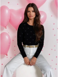 FREYJA dámsky sveter čierny FashionStreet MY2061