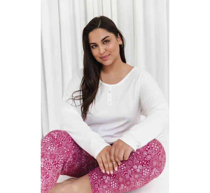 Taro Estella 3005 3/4 2XL-3XL dámske pyžamoZ24 Taro Estella 3005 3/4 2XL-3XL dámske pyžamoZ24