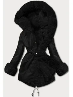 Parka z  czarna model 21246785 - J.STYLE