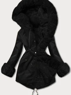 Parka z  czarna model 21246785 - J.STYLE