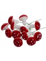 DEKORATÍVNA FIGÚRKA MUCHOTRÁVKY NA DRÔTE 16KS