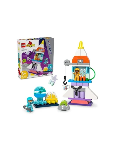 LEGO DUPLO 10422 Vesmírne dobrodružstvo raketoplánu 3 v 1