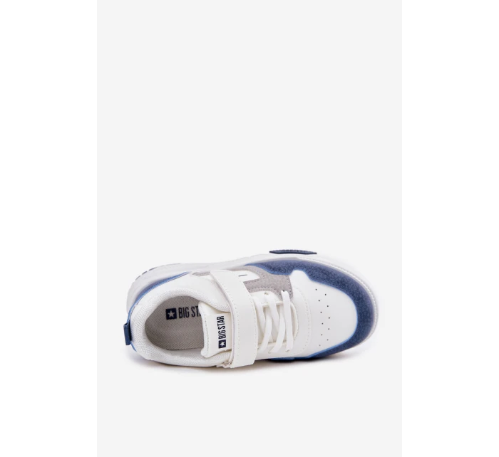 Lekkie Sneakersy Dziecięce Big Star RR374053 Biało-Niebieskie Lekkie Sneakersy Dziecięce Big Star RR374053 Biało-Niebieskie