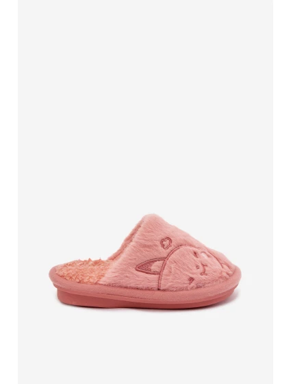Dětské pantofle s kožíškem Růžové model 21793891 - Befado