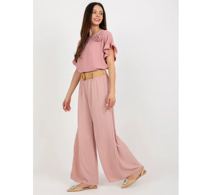 Spodnie DHJ SP model 18547140 jasny różowy - FPrice Spodnie DHJ SP model 18547140 jasny różowy - FPrice