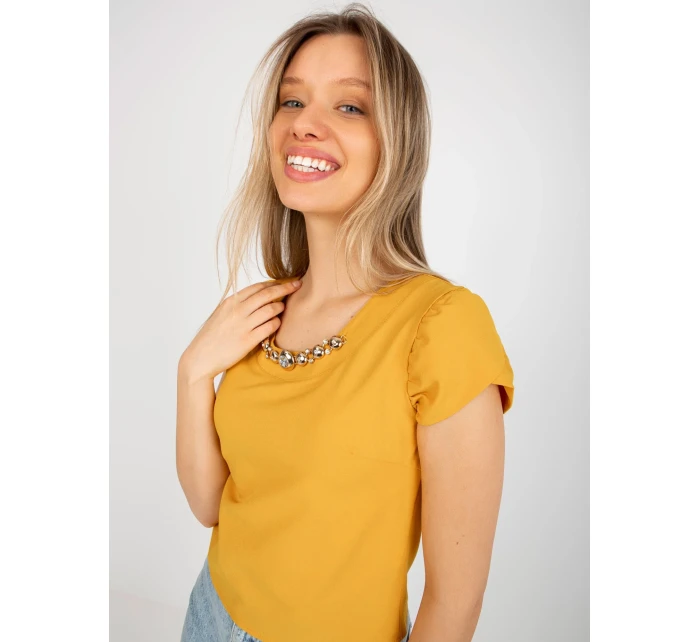 Blúzka LK BZ 505783 1.42P tmavo žltá