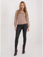 Bluzka RV BZ model 21801869 ciemny bezowy - FPrice Bluzka RV BZ model 21801869 ciemny bezowy - FPrice
