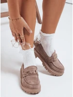 Dámské semišové béžové mokasíny Dstreet model 21992434 - FashionStreet