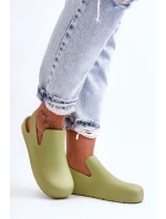 Modne Gumowe Chodaki Zielone Meriko Modne Gumowe Chodaki Zielone Meriko