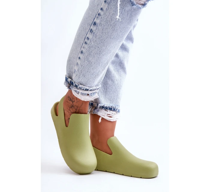 Modne Gumowe Chodaki Zielone Meriko Modne Gumowe Chodaki Zielone Meriko