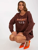 Mikina VI BL 3075.64P tmavo hnedá