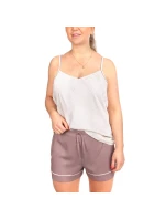 Dámske pyžamové kraťasy QS6449E-DVB hnedá - Calvin Klein Dámske pyžamové kraťasy QS6449E-DVB hnedá - Calvin Klein