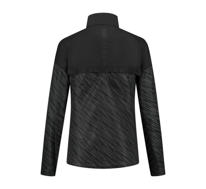 Rogelli ESSENTIAL HIVIS bunda čierna 2XL Rogelli ESSENTIAL HIVIS bunda čierna 2XL