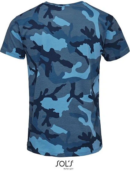 SOL'S Camo Men Pánské maskáčové tričko model 22461328 blue camo SOL'S Camo Men Pánské maskáčové tričko model 22461328 blue camo