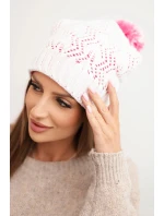 Fleecová čepice Marta K231 ecru
