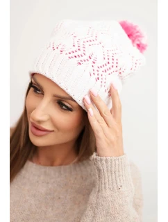 Fleecová čepice Marta K231 ecru