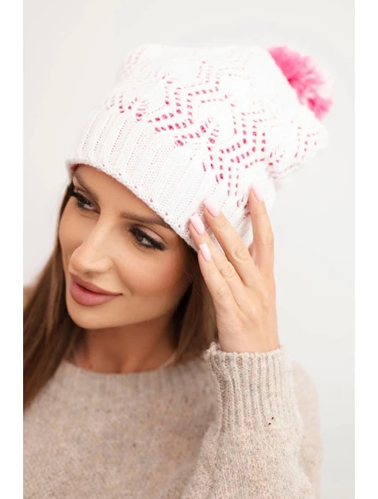 Fleecová čepice Marta K231 ecru