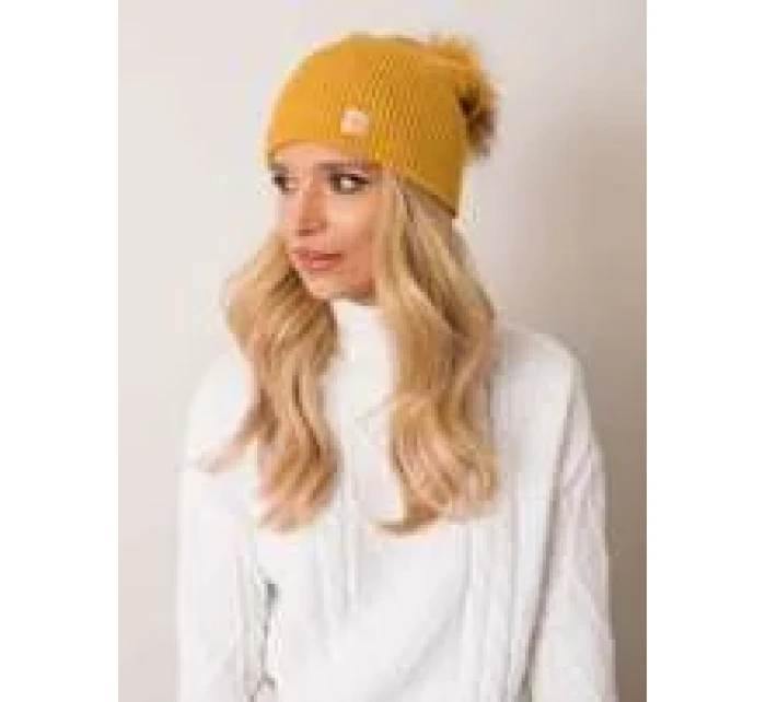 Dámska čiapka 70 tmavo žltá Dámska čiapka 70 tmavo žltá