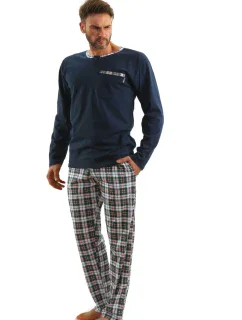 PÁNSKE ŽAKÁROVÉ PYŽAMO S DLHÝMI RUKÁVMI