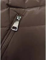 Dámska hnedá páperová zimná bunda (LHD-23032) Dámska hnedá páperová zimná bunda (LHD-23032)
