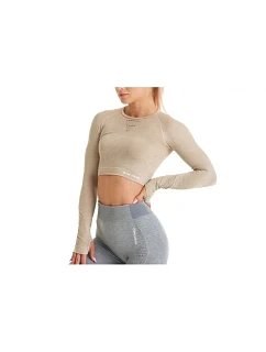 Longsleeve model 22228797 Béžové M/L - GymHero
