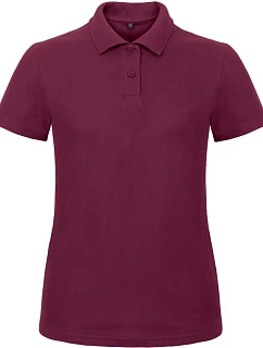 B&C ID.001 /women Dámske polo tričko z piké 01.ID10 wine