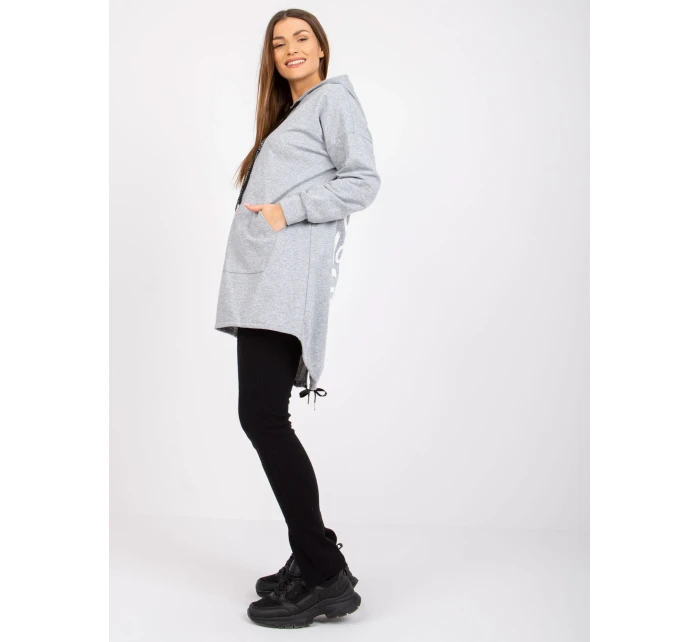Dámska mikina-DHJ-BL-20136.37-šedá Dámska mikina-DHJ-BL-20136.37-šedá
