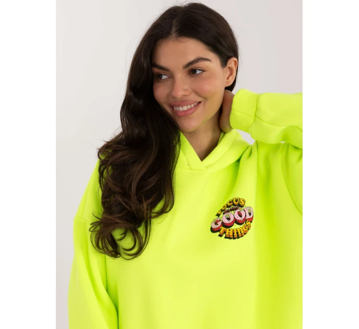 Mikina MJ BL H2503.70 fluo yellow Mikina MJ BL H2503.70 fluo yellow