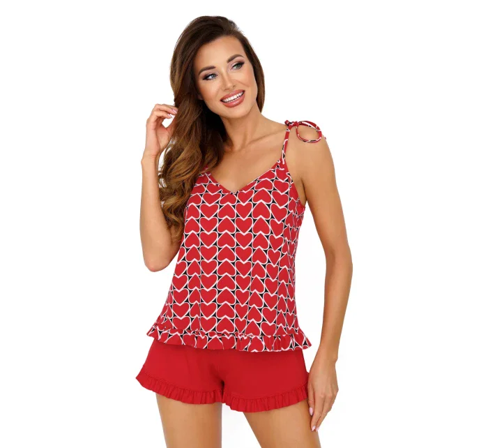 Pyžamo Love 1/2 Červená - Donna Pyžamo Love 1/2 Červená - Donna