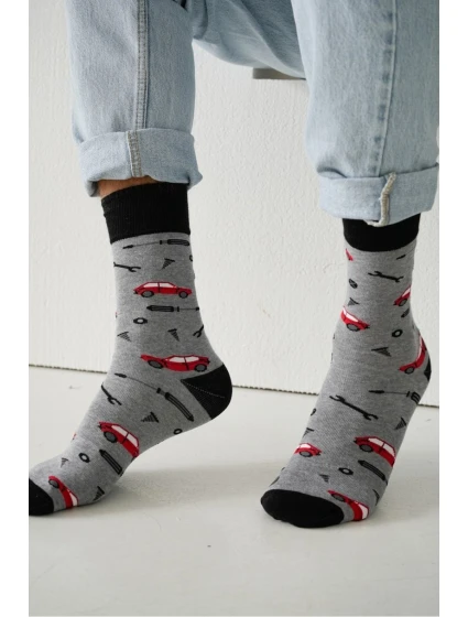 Pánské ponožky Auta a nářadí 0125.129