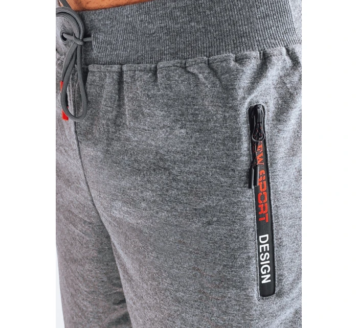 Pánské tmavě šedé teplákové šortky Dstreet model 21968883 - FashionStreet