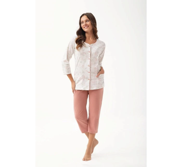 Dámské rozepínací pyžamo model 19431648 dł/r 4XL L24 - Luna Dámské rozepínací pyžamo model 19431648 dł/r 4XL L24 - Luna