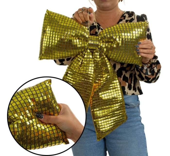 ZLATÝ DEKORAČNÝ KOKODIL 39x50 cm MICA