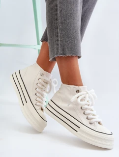 Dámské tenisky na platformě bílé model 21652300 - Boto